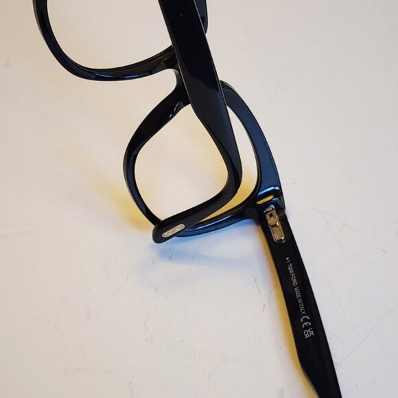 TOM FORD BLACK OPTICAL FRAMES WITH CASE MADE IN ITALY TF-5537-B 001 52 20 140 -0 - Picture 5 of 8